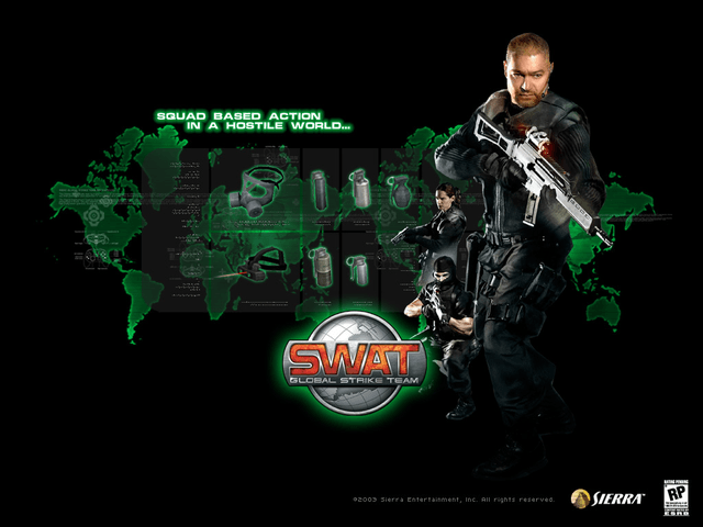 SWAT: Global Strike team title screen for Xbox